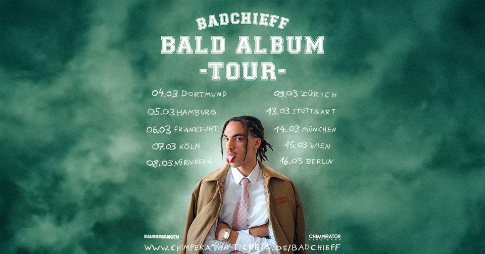 BADCHIEFF - BALD ALBUM TOUR 2025 | Batschkapp Frankfurt | 06.03.2025