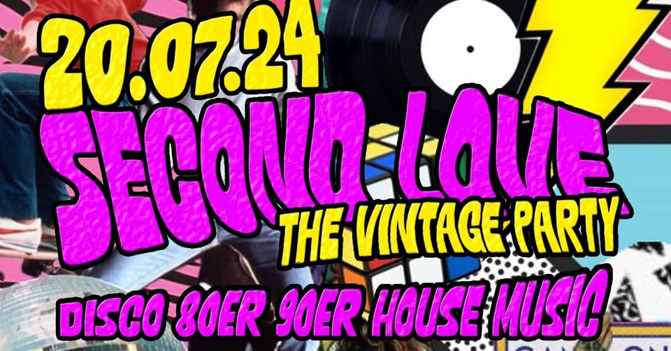 SECOND LOVE THE VINTAGE PARTY 100% Vinyl DJs