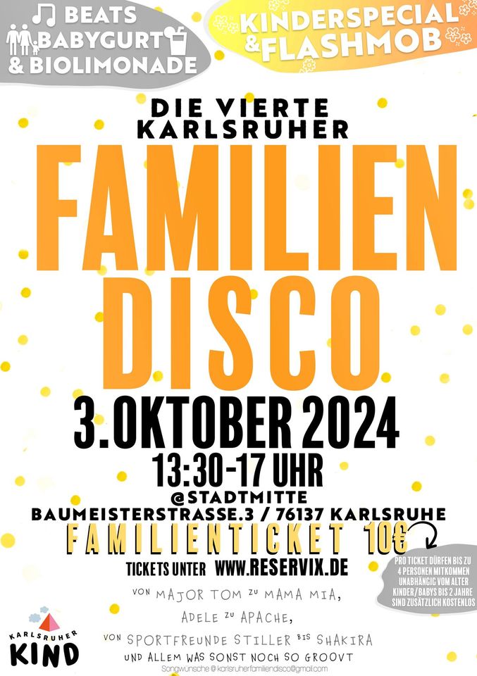 Die 4. Karlsruher Familiendisco // 03.10.24