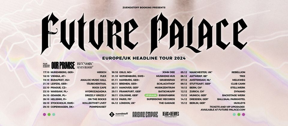 Future Palace - Europe / UK Headline Tour 2024 | Batschkapp, Frankfurt | 29.11.2024