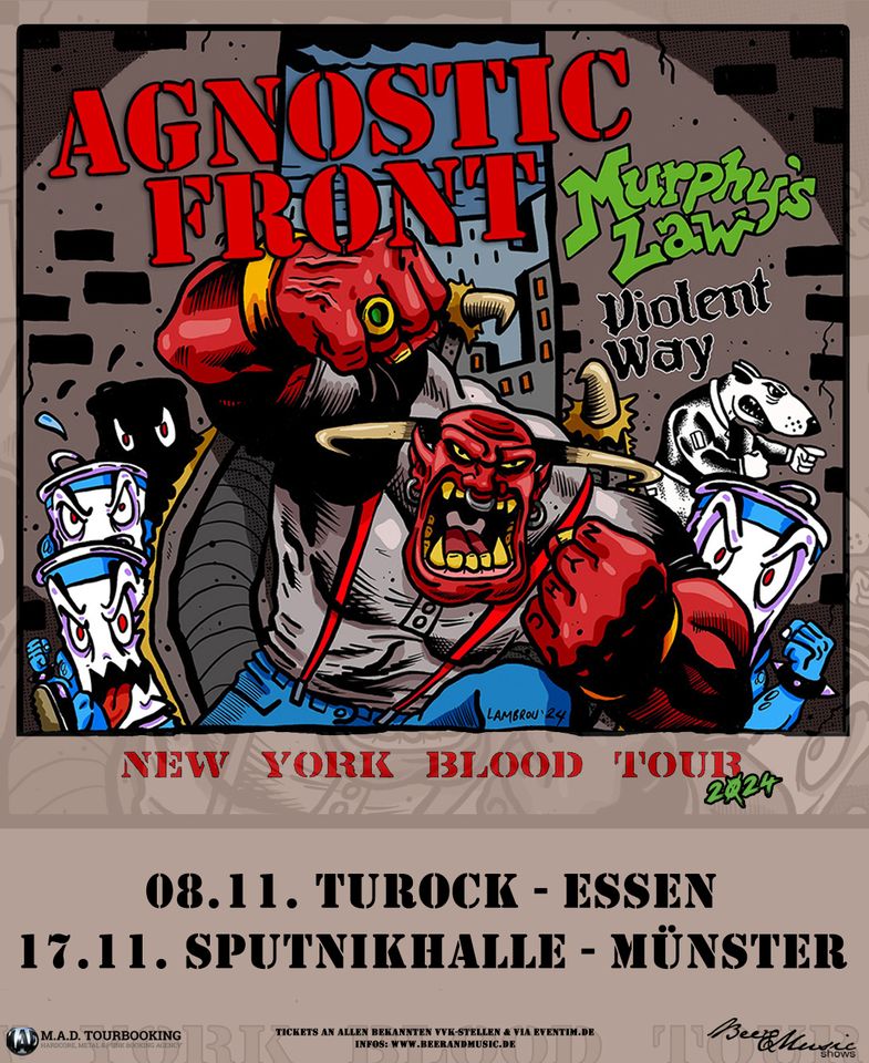 AGNOSTIC FRONT & MURPHYS LAW & VIOLENT WAY - Essen