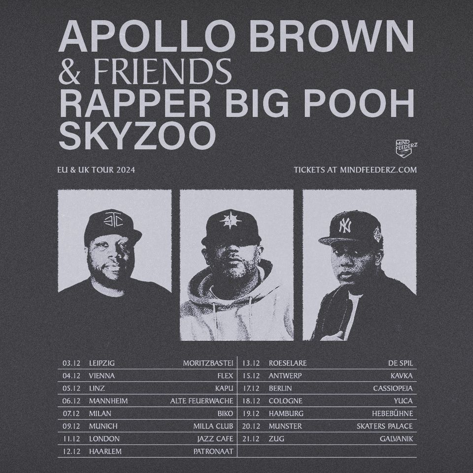 Apollo Brown & Friends (Rapper Big Pooh & Skyzoo) - Milla, München