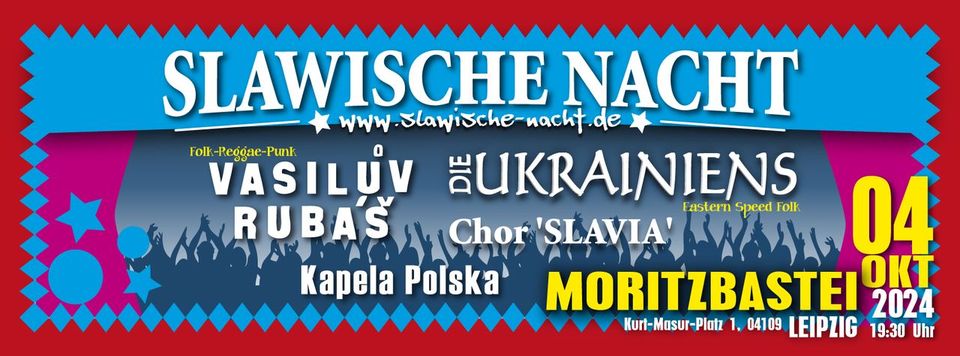 Slawische Nacht-Herbstparty mit Vasilův Rubáš (CZ) und Die Ukrainiens