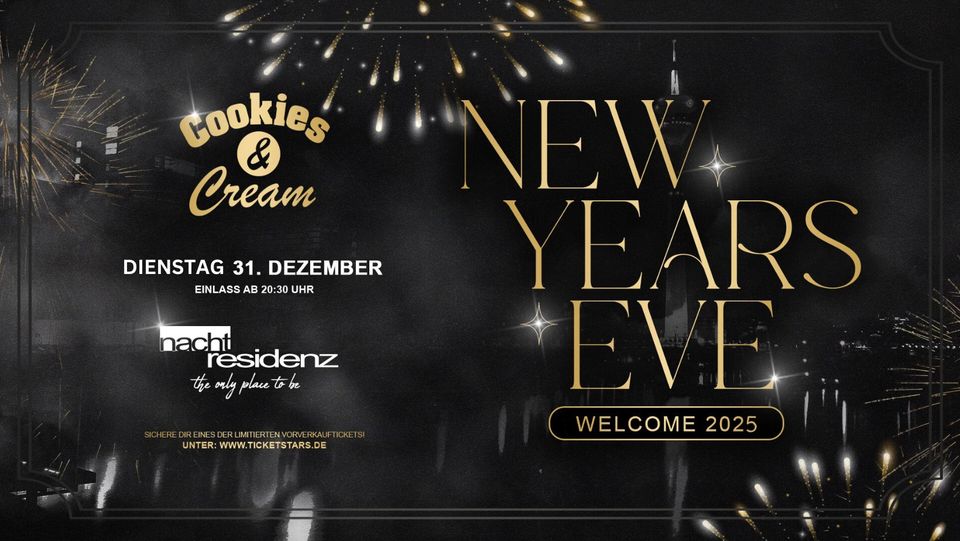 COOKIES & Cream "Die größte SILVESTER Party der Stadt"