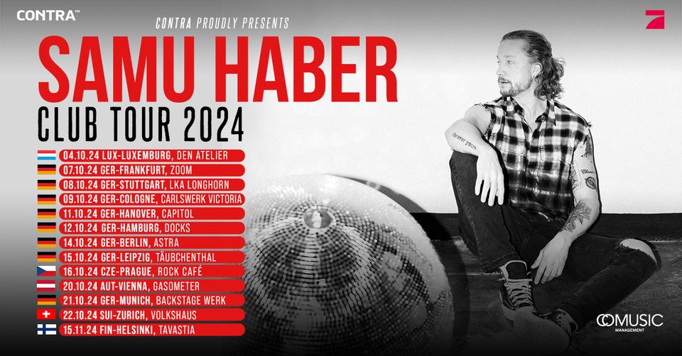 Samu Haber - Club Tour 2024 | Hamburg