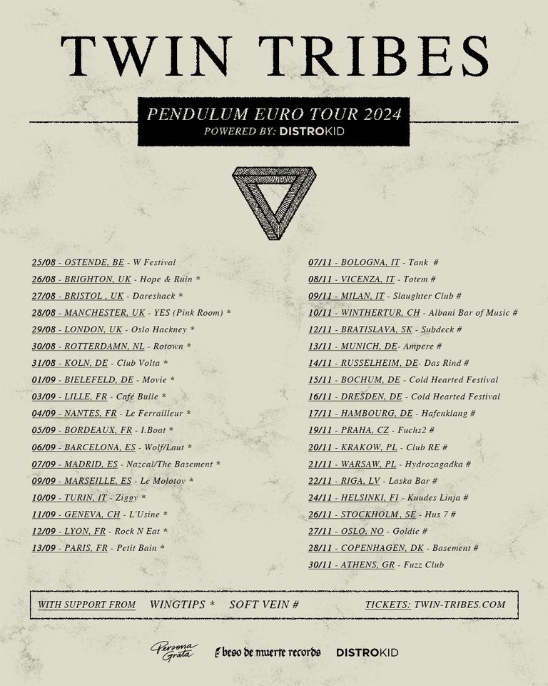 Twin Tribes - Support: Soft Vein - Hamburg - Hafenklang