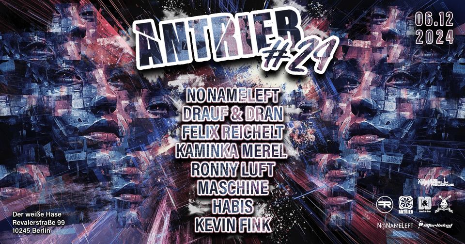 ANTRIEB #29 VOLUME BERLIN RECORDS W//NONAMELEFT + VBR RESIDENTS & DRAUF & DRAN BDAY BASH