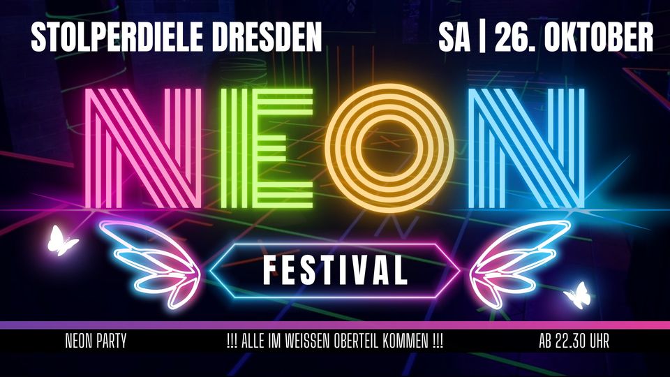 NEON PARTY • Stolperdiele Dresden 