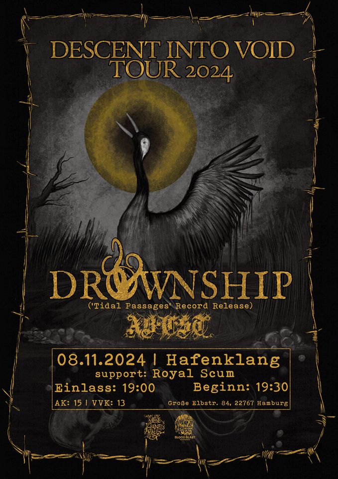 Descent into Void Tour 2024, DROWNSHIP, ABEST, ROYAL SCUM