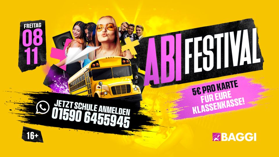 ABI FESTIVAL HANNOVER - Jetzt Schule anmelden & Abikasse auffüllen! 