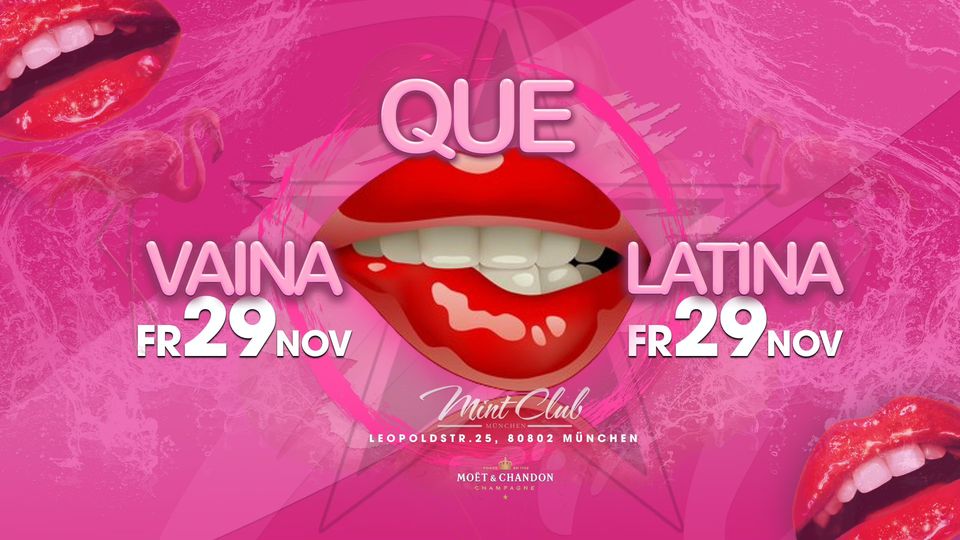 Que Vaina Latina! Freitag 29 November!