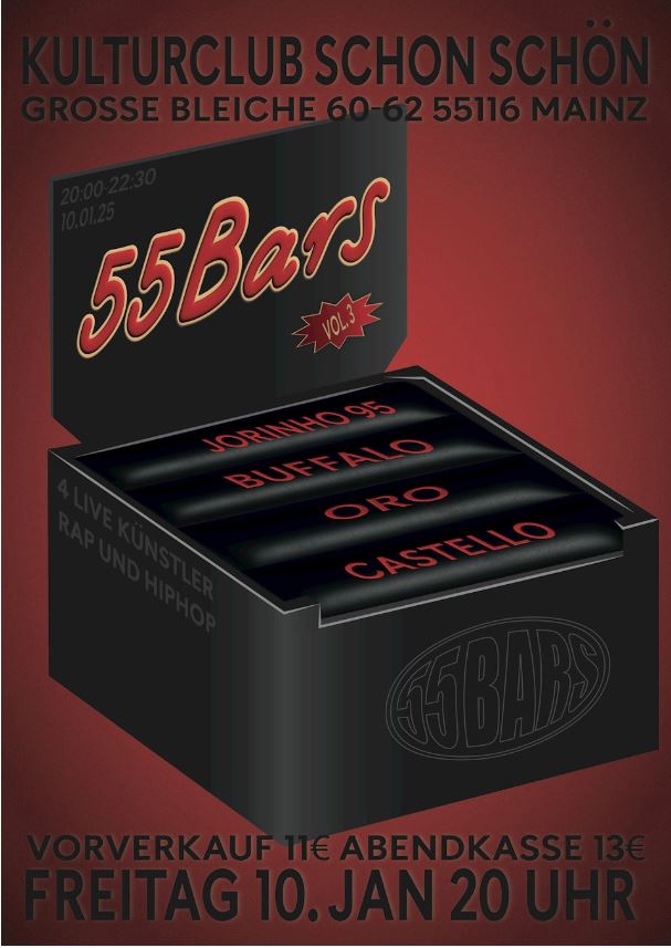 55BARS VOL. 3 | Buffalo, Jorinho95, Oro, Castello • Mainz • schon schön