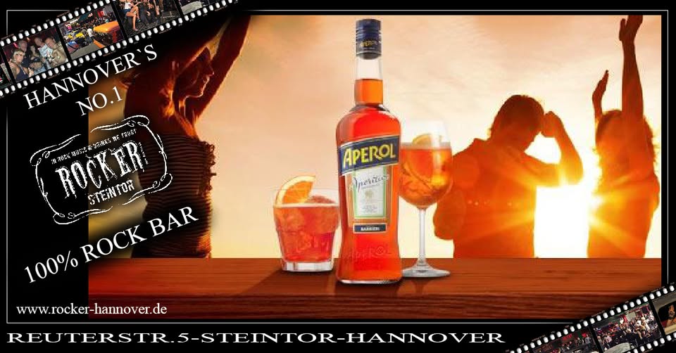 Rocklady Night💥💥💥! APEROL SPRITZ & CO für die Ladys auf Haus und all night long.