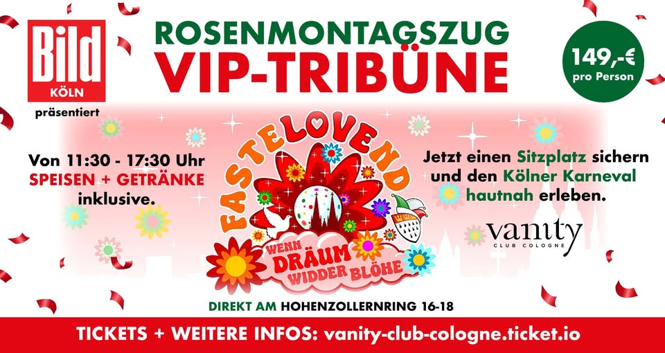 ▼ Rosenmontags-VIP-Tribüne 
