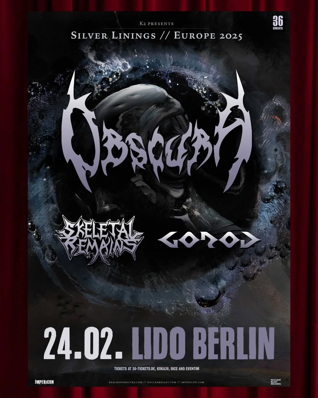 Obscura, Skeletal Remains, Gorod