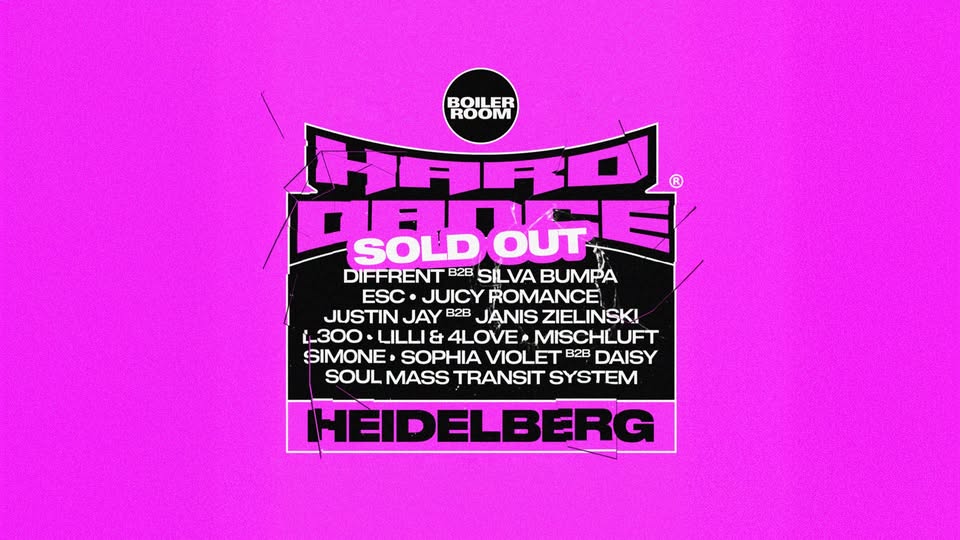 Boiler Room – Hard Dance Tour @ halle02, Heidelberg