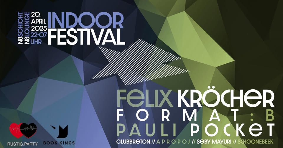 Indoor Festival mit Felix Kröcher, FORMAT:B, Pauli Pocket u.v.m.