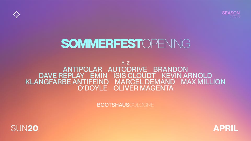 Bootshaus Sommerfest Opening!