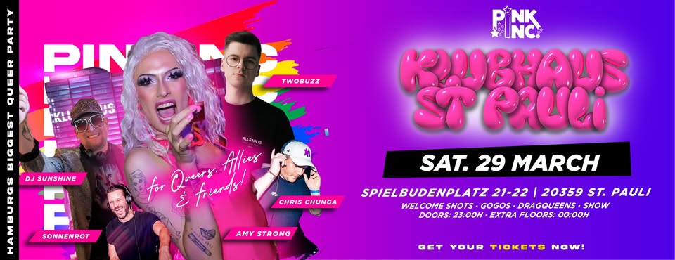 Pink Inc goes Klubhaus I Sat 29.03.25