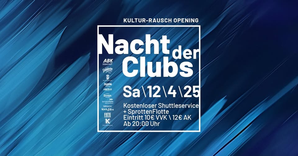 #NDC25: Die Nacht der Clubs in Kiel!