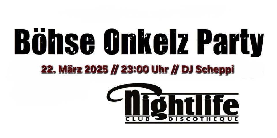 Böhse Onkelz Party im Nightlife // Vol. 8