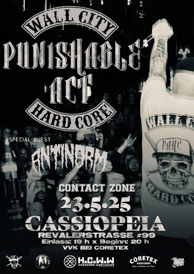 PUNISHABLE ACT, Antinorm, Contact Zone in BERLIN!