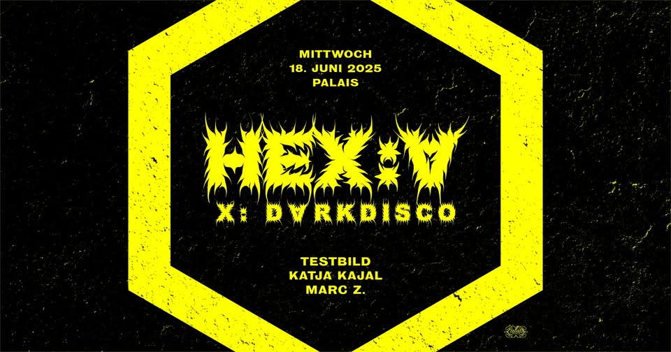 HEX:A | DARKDISCO w/ Testbild (Eisengrau Berlin)