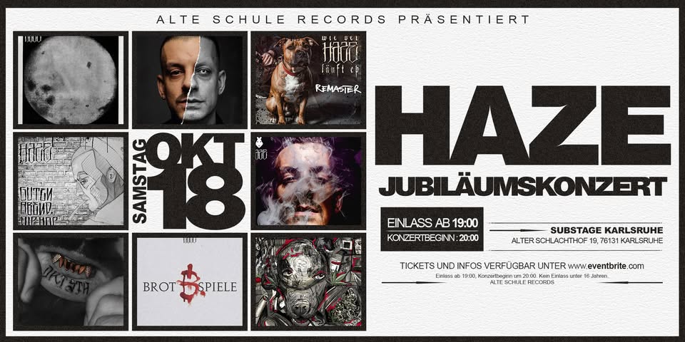HAZE JUBILÄUMSKONZERT | Karlsruhe