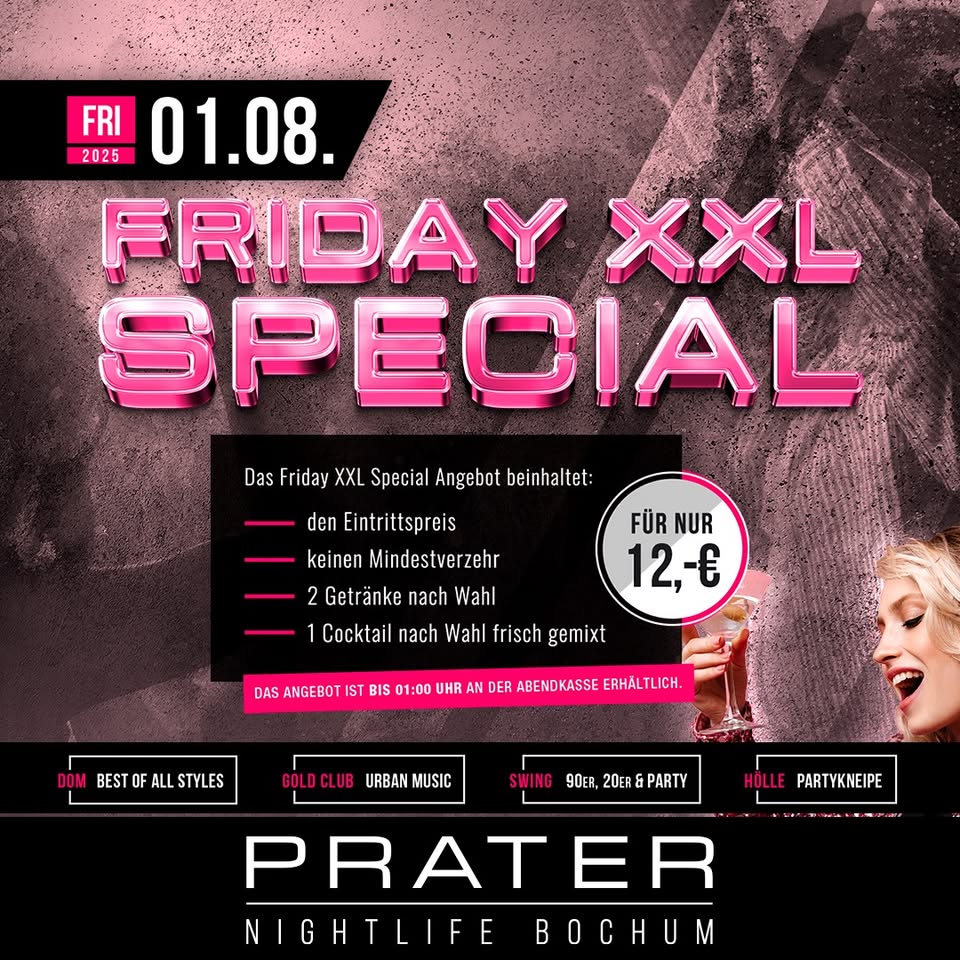 Friday XXL Special at PRATER BOCHUM [01/08/2025]