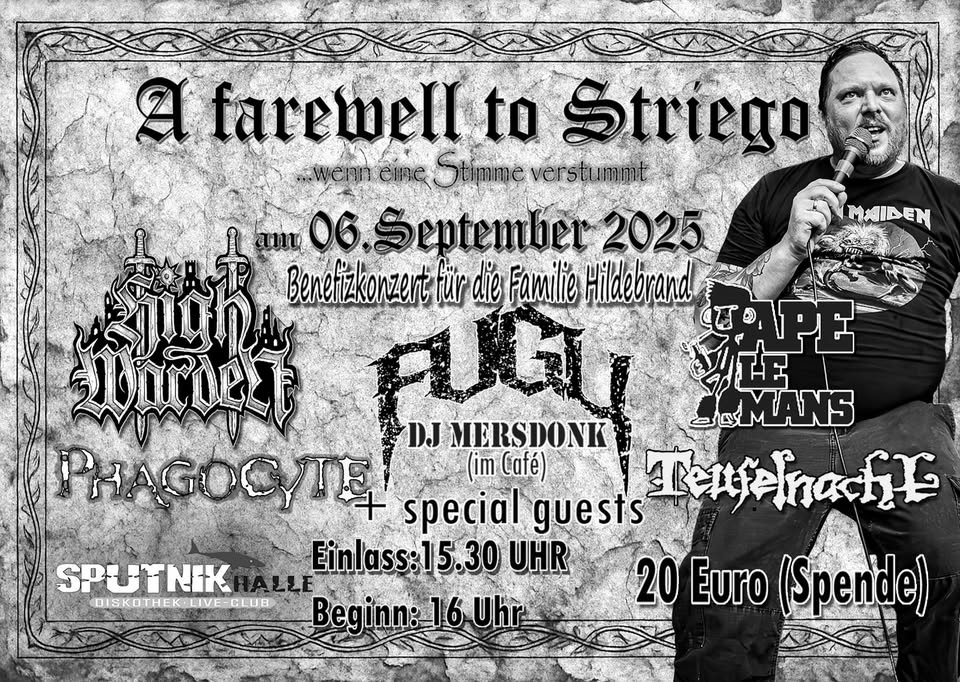 A FAREWELL TO STRIEGO - Benefizkonzert 