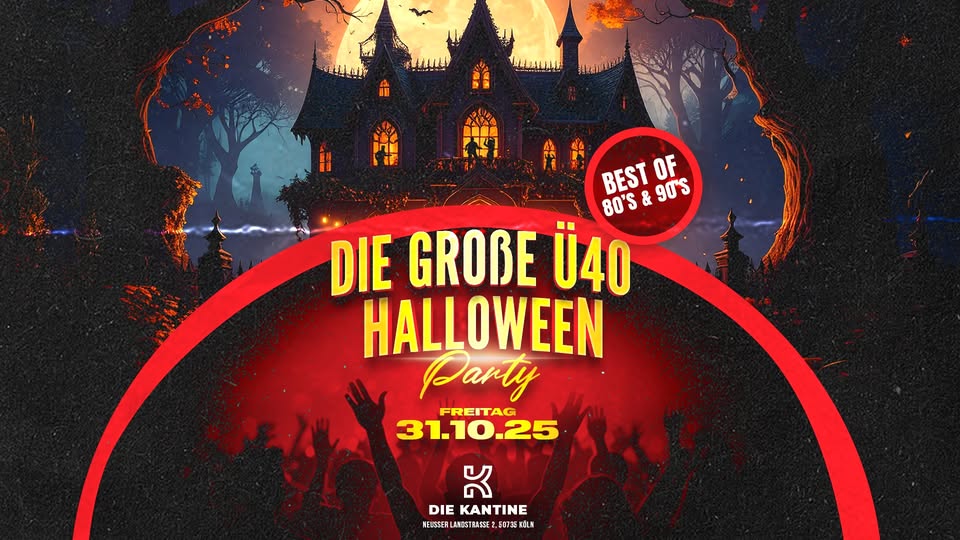 🎃 Die große Ü40 Halloween-Party – Best of 80s & 90s