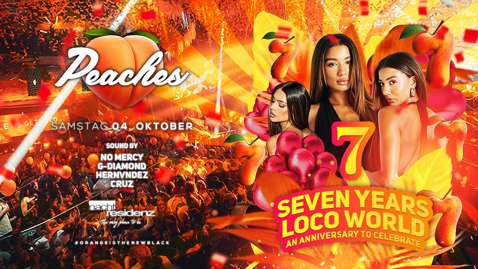 7 FCKIN' YEARS PEACHES • Welcome to the Loco World | Nachtresidenz Düsseldorf