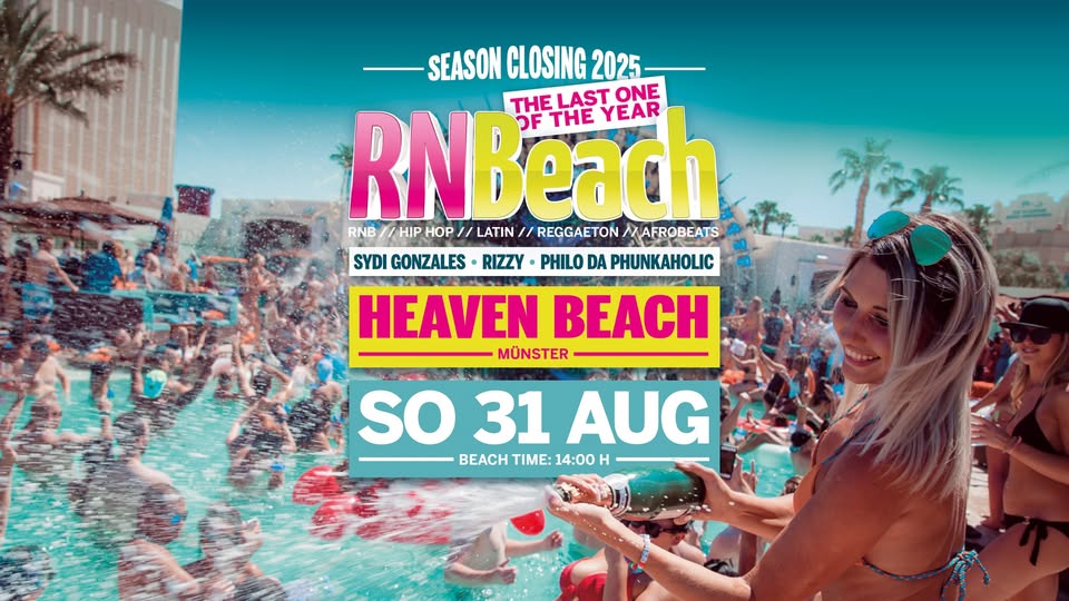 RNBeach Open Air - SEASON CLOSING 2025 • So. 31.08 ✘ Heaven Beach Münster
