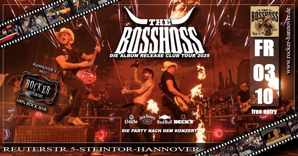 Freitag 03.Oktober 2025 im Rocker ,,THE BOSS HOSS ❗❗❗" ...die Album Club Release Tour 2025!