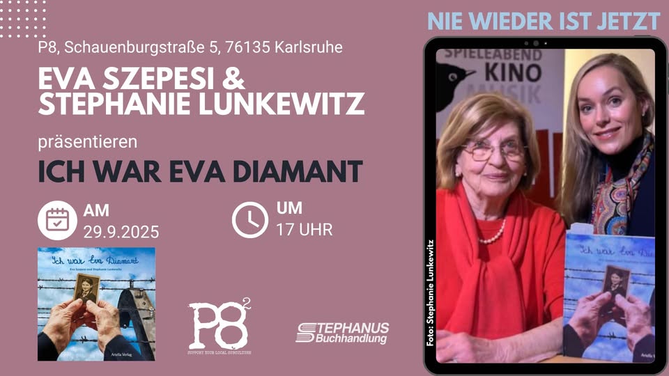 Eva Szepesi und Stephanie Lunkewitz präsentieren «Ich war Eva Diamant»
