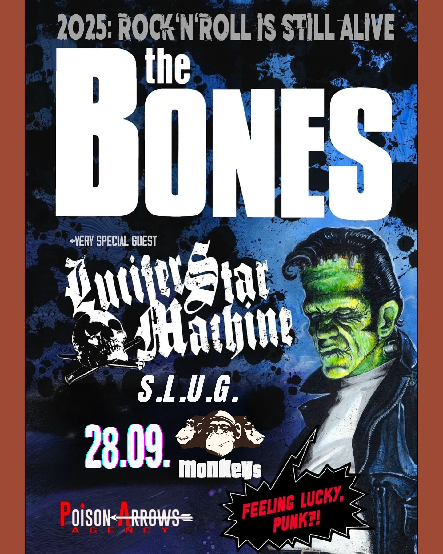 THE BONES & LUCIFER STAR MACHINE - Live on Tour! + Support: S.L.U.G.