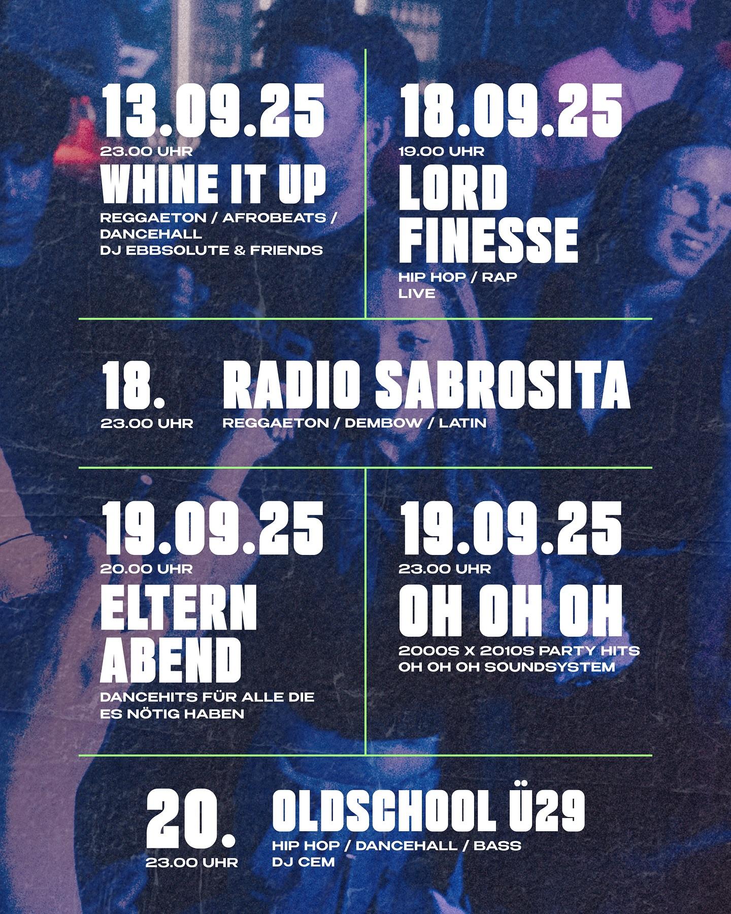 Oldschool Ü29 - Hip Hop / Dancehall / Bass