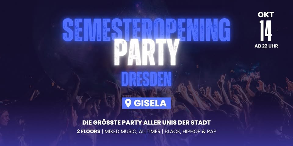 Semesterauftakt aller Unis in der Gisela