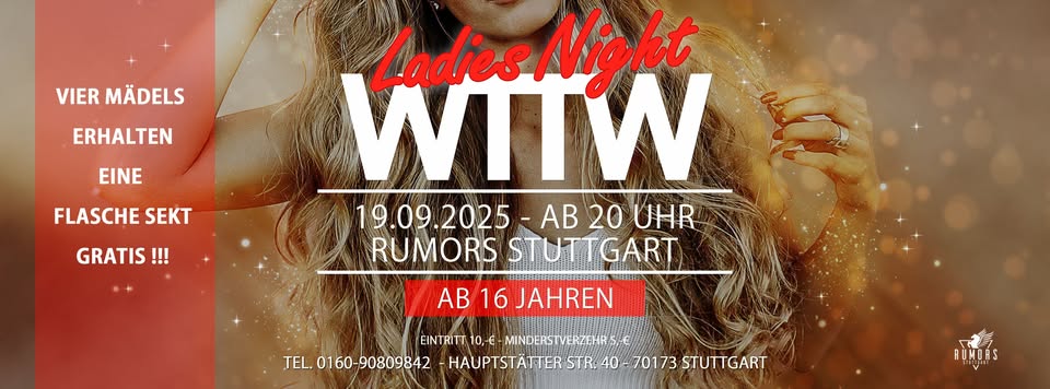 WTTW ab 16 Jahren - Stuttgarts angesagteste 16er Party seit über 24 Jahren!!!