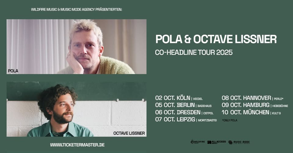 POLA & OCTAVE LISSNER | CO-HEADLINE TOUR 2025 | BERLIN