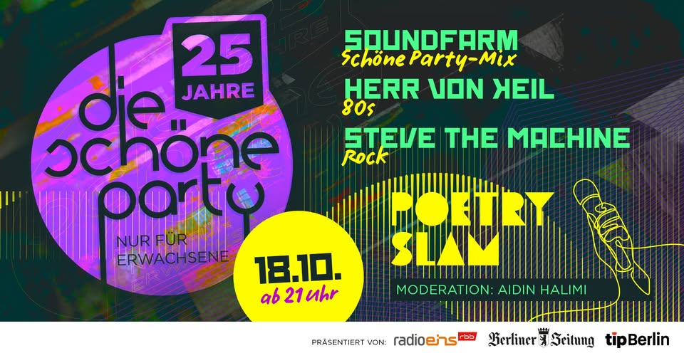 Die Schöne Party am 18.10.25