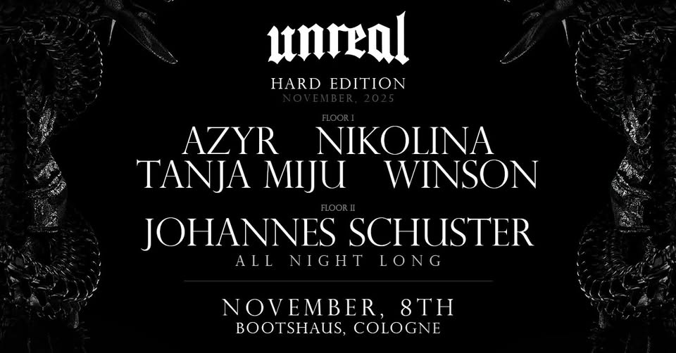 unreal HARD EDITION X AZYR, WINSON, Nikolina, Tanja Miju, Johanne Schuster All Night Long