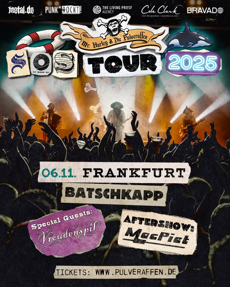 Mr. Hurley und die Pulveraffen - S.O.S. Tour 2025 | Batschkapp, Frankfurt | 06.11.25 