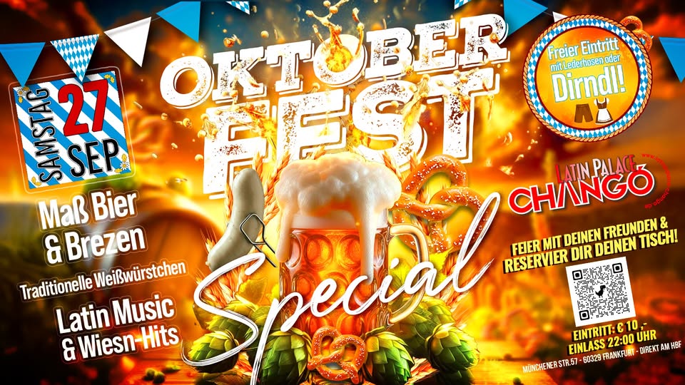 O’ zapft is - Das große Oktoberfest Special im Changó!