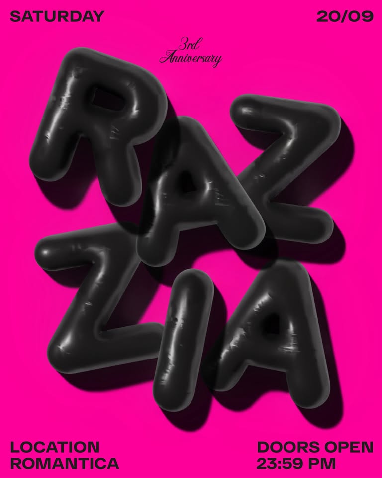 RAZZIA 3rd ANNIVERSARY - COME AND CELEBRATE WITH US