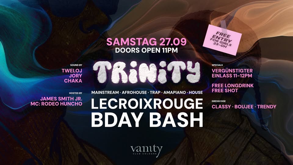 CACTUS: TRINITY Lecroixrouge BDAY c/o Vanity Club Cologne