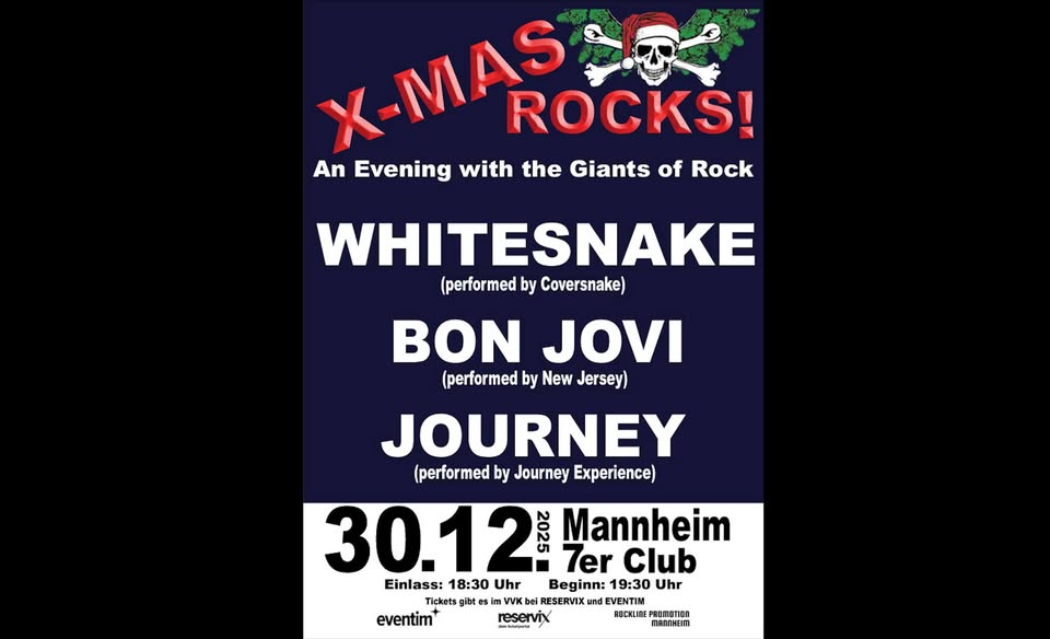 X-MAS Rocks! 2025 • Whitesnake + Bon Jovi + Journey
