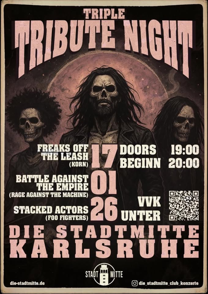 Triple Tribute Night - KoRn & Rage Against The Machine @ Foo Fighters Tribute