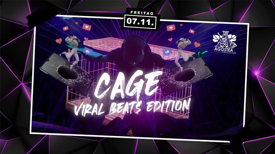 🦾 CAGE – VIRAL BEATS EDITION @ AGOSTEA KARLSRUHE 🦾