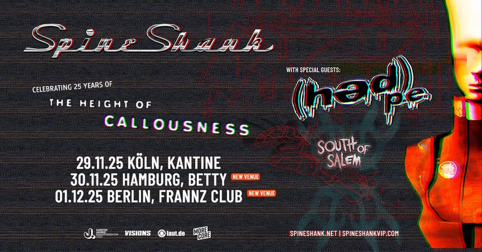 Spineshank | Celebrating 25 Years of THE HEIGHT OF CALLOUSNESS | Berlin